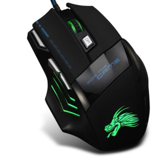 Professionelle kabelgebundene Gaming-Maus, 5500 DPI, einstellbar, 7 Tasten