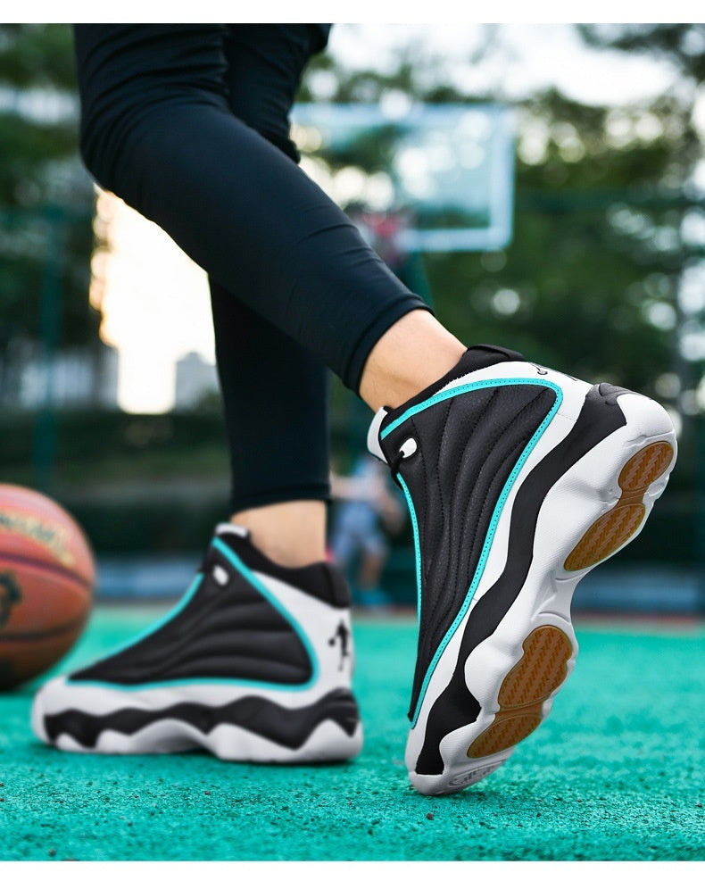 Thick Bottom Wear-resistant High-top Trendy Running Basketball Shoes-Finds Fit