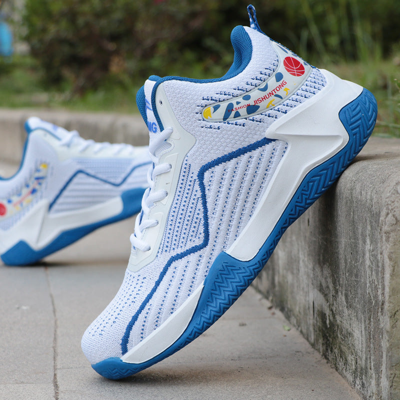 Basketball Shoes High Top Flying Woven Sneakers Breathable-Finds Fit