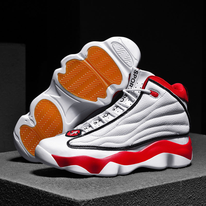 Thick Bottom Wear-resistant High-top Trendy Running Basketball Shoes-Finds Fit
