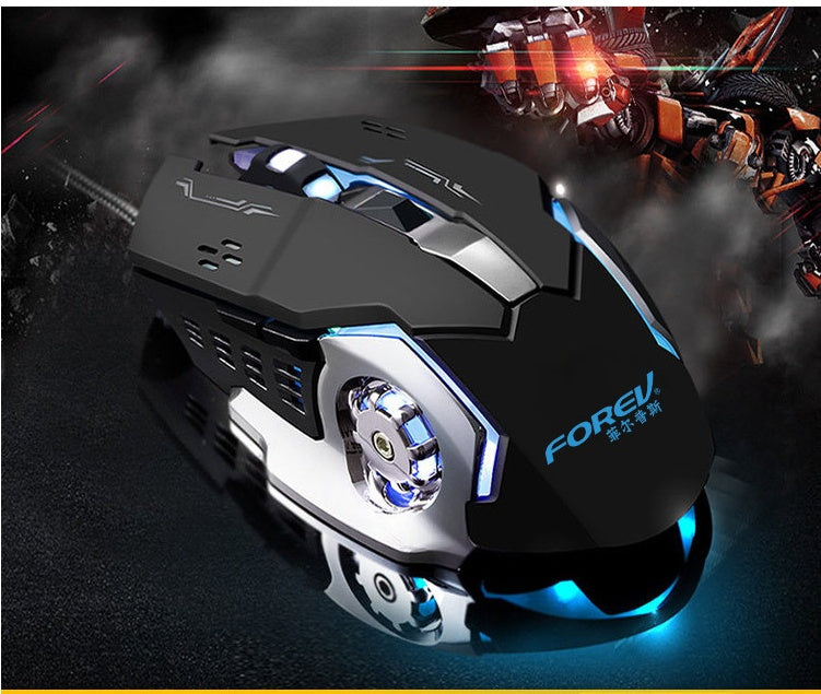Mechanische kabelgebundene Gaming-Maus mit leuchtender USB-Gaming-Maus