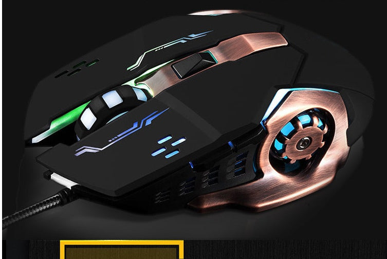Mechanische kabelgebundene Gaming-Maus mit leuchtender USB-Gaming-Maus