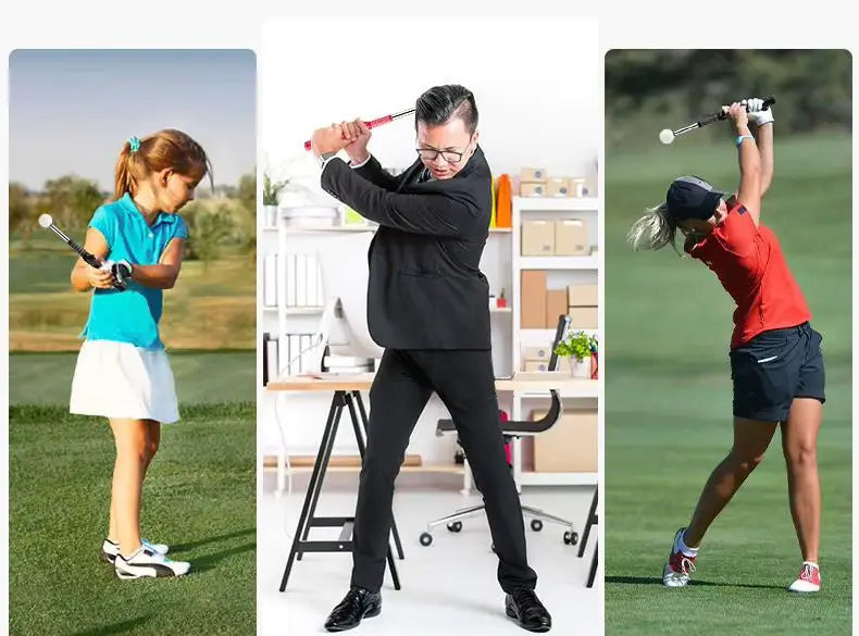 PGM Golf Retractable Swing Practice Stick Indoor Golf Sound Assistant Practitioner