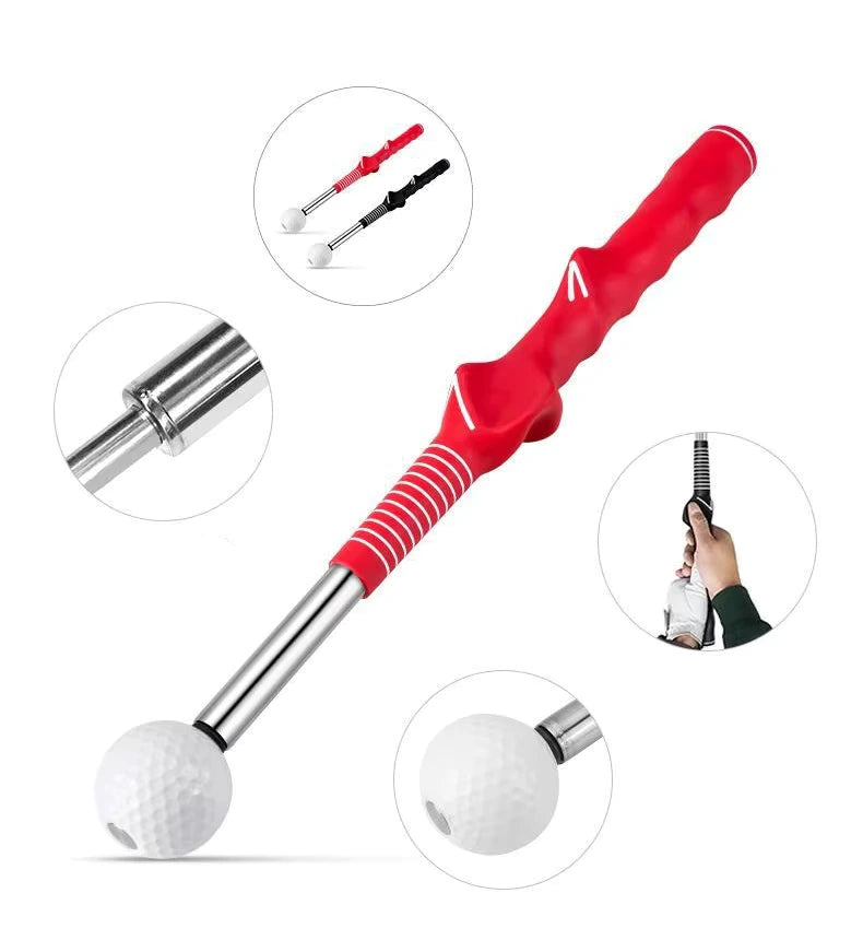 PGM Golf Retractable Swing Practice Stick Indoor Golf Sound Assistant Practitioner