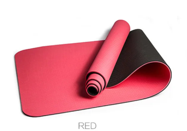 Non-slip Folding Yoga Mat Exercise Pad Fitness Pilates Supplies Floor Play Mat with straps-Finds Fit
