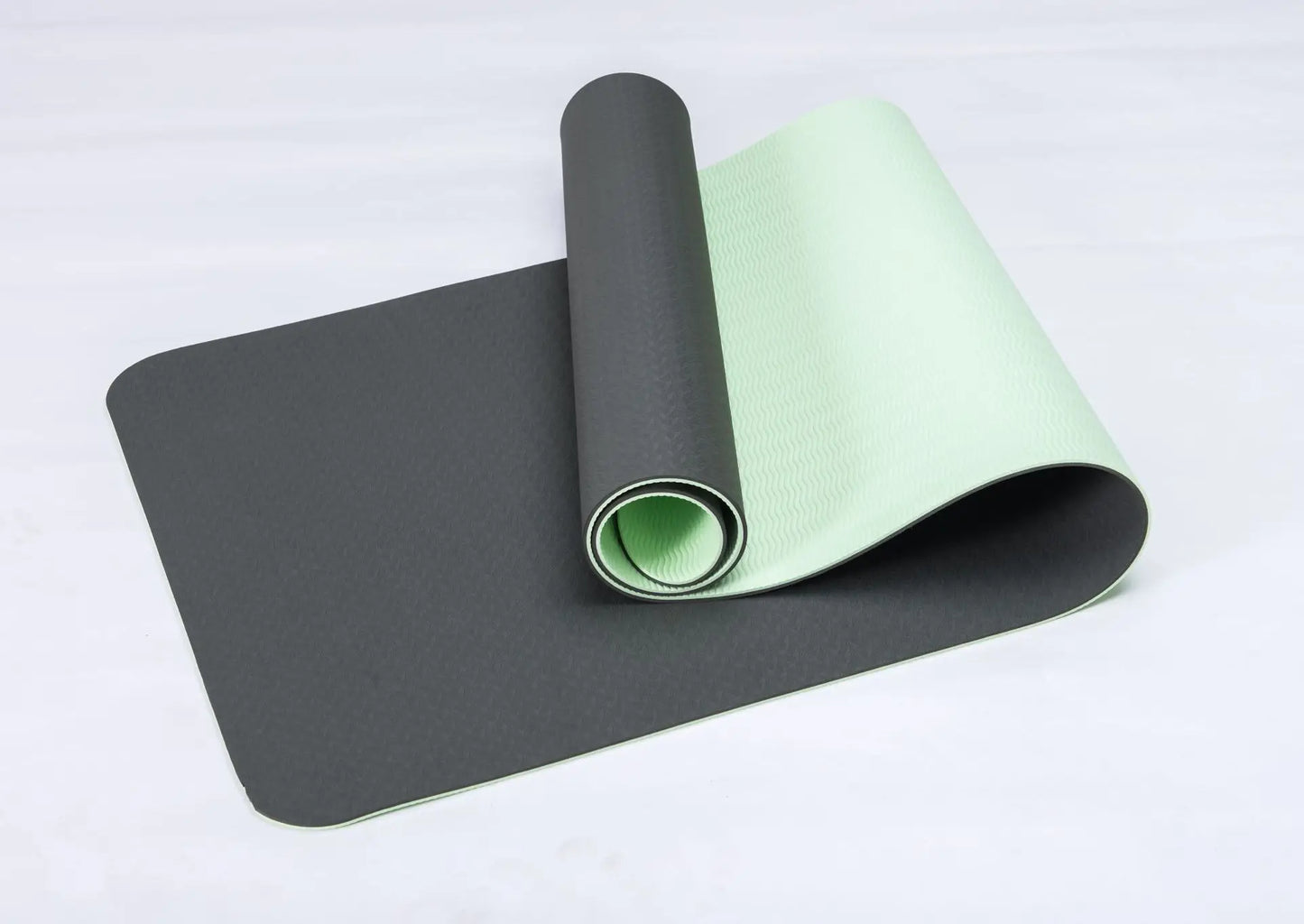 Non-slip Folding Yoga Mat Exercise Pad Fitness Pilates Supplies Floor Play Mat with straps-Finds Fit