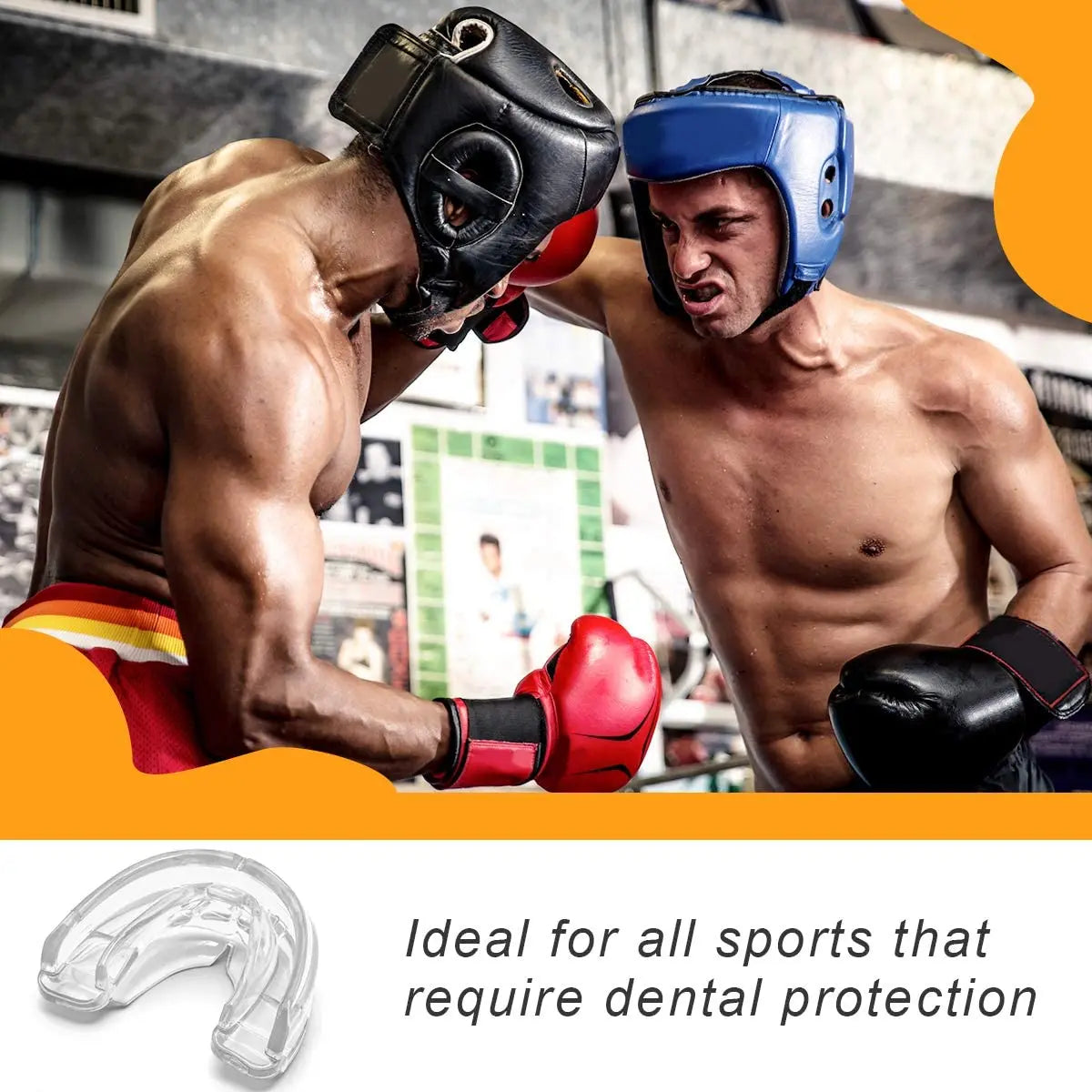 Soft Mouth Guard Football Lacrosse Basketball Boxing Art Dental Mouthguard-Finds Fit