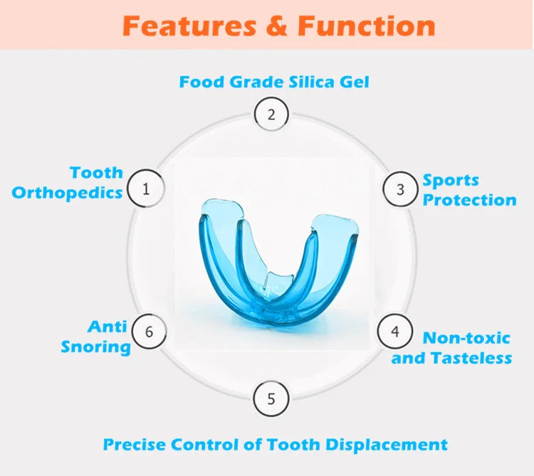 Soft Mouth Guard Football Lacrosse Basketball Boxing Art Dental Mouthguard-Finds Fit