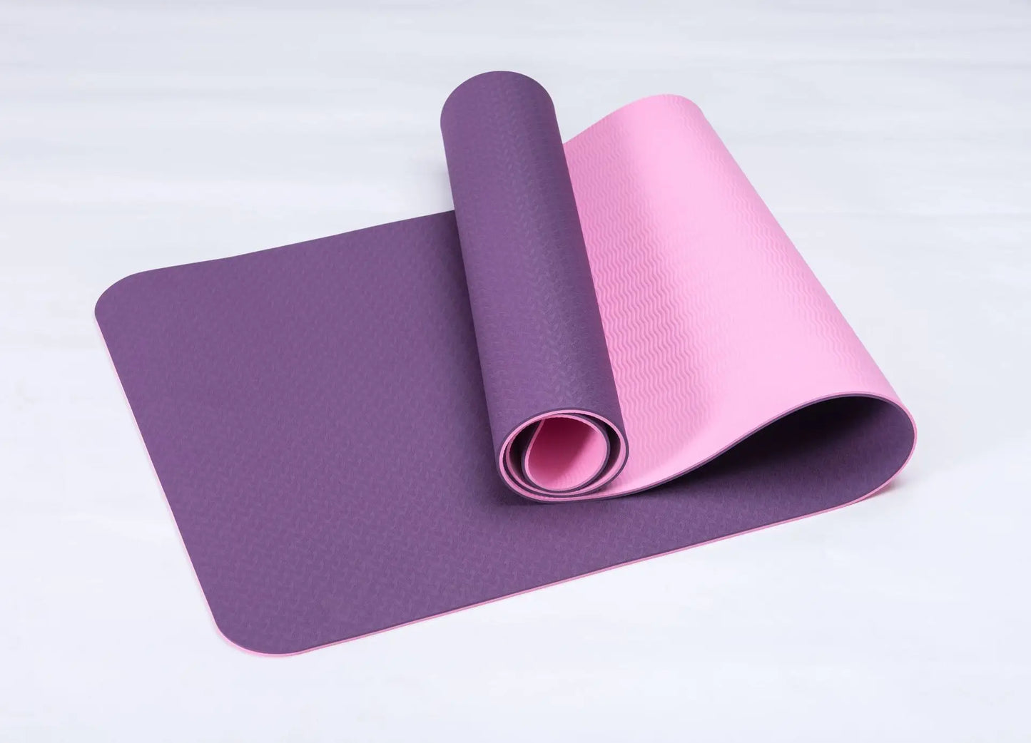 Non-slip Folding Yoga Mat Exercise Pad Fitness Pilates Supplies Floor Play Mat with straps-Finds Fit