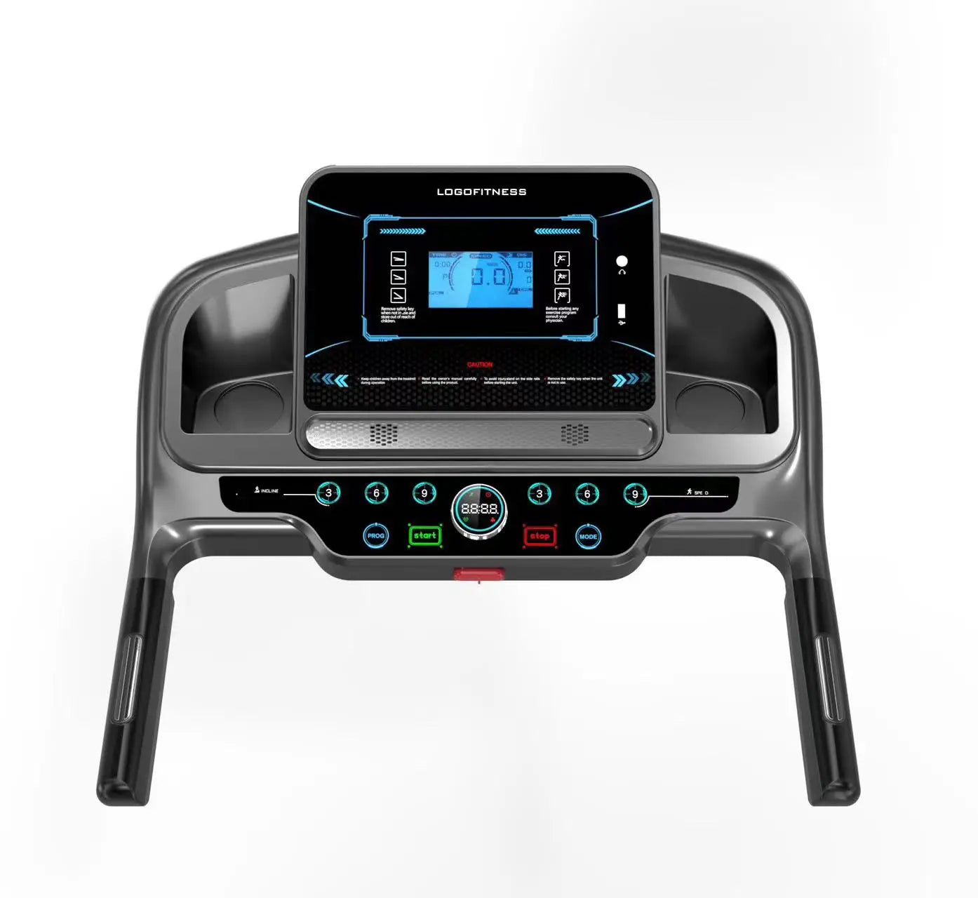Galecon Fitness Equipment LCD Screen Maximum Power Electric Treadmill Fitness Exercise Fitness Professional Gym Treadmill 3HP-Finds Fit