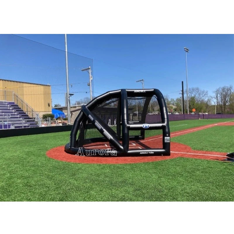 Sport game Baseball batting Cage Inflatable hitting Backstop tent-Finds Fit