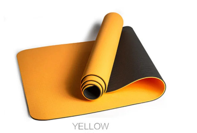 Non-slip Folding Yoga Mat Exercise Pad Fitness Pilates Supplies Floor Play Mat with straps-Finds Fit