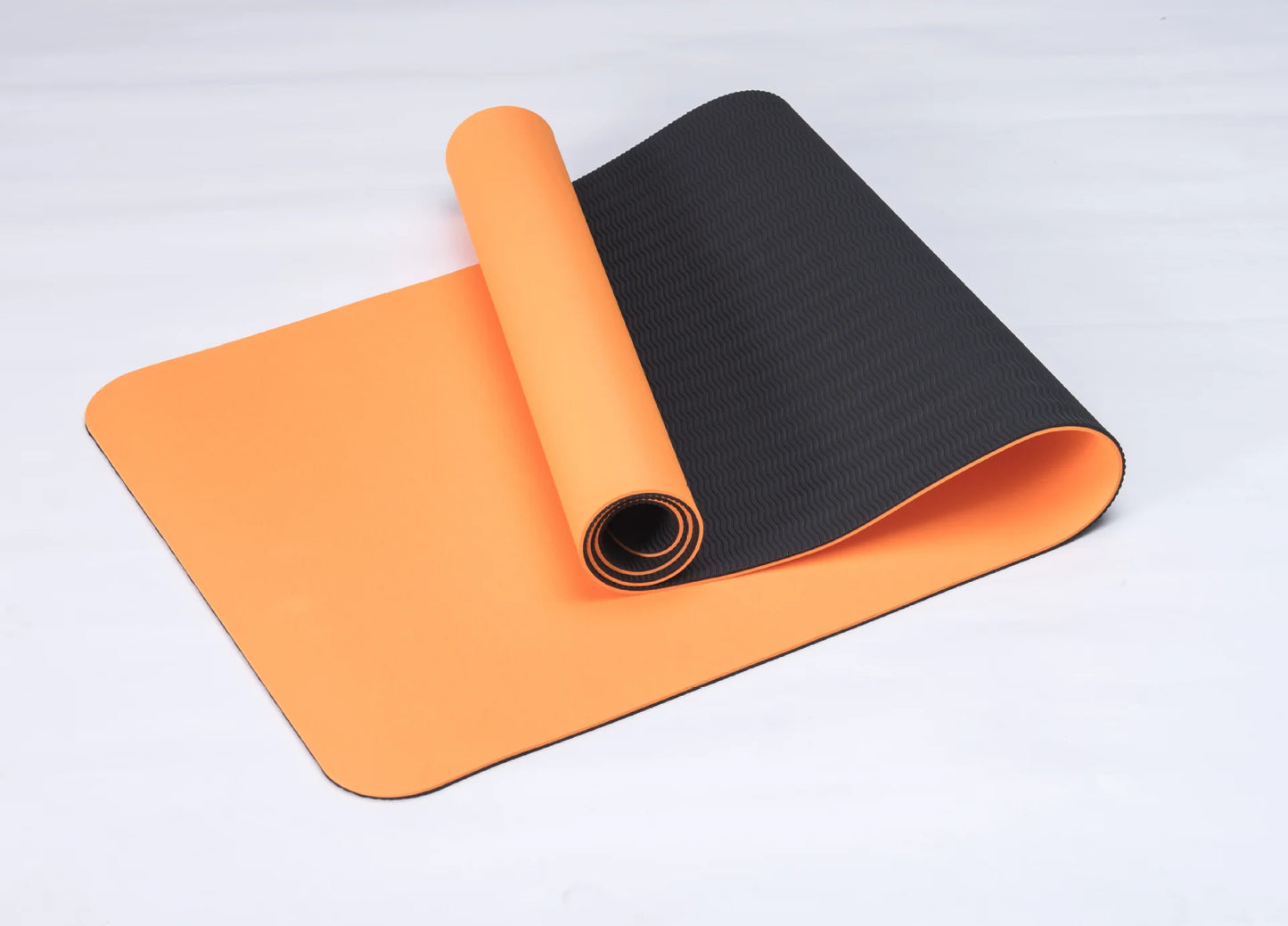 Non-slip Folding Yoga Mat Exercise Pad Fitness Pilates Supplies Floor Play Mat with straps-Finds Fit