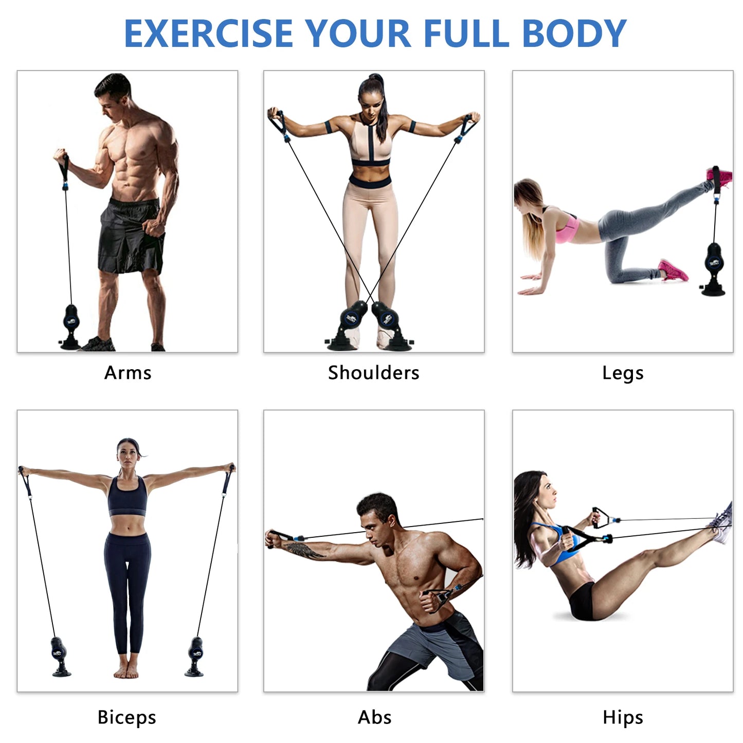 Workout bands Training Rope Machine Yoga Workout fitness gym exercise equipment for women weight loss-Finds Fit