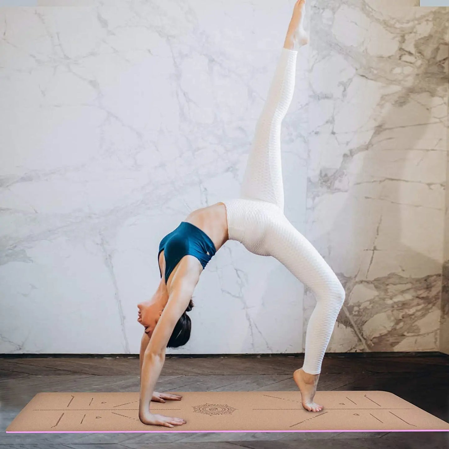 Yoga Mat Custom Eco Friendly Natural Organic Non Slip Cork TPE Yoga Mat-Finds Fit