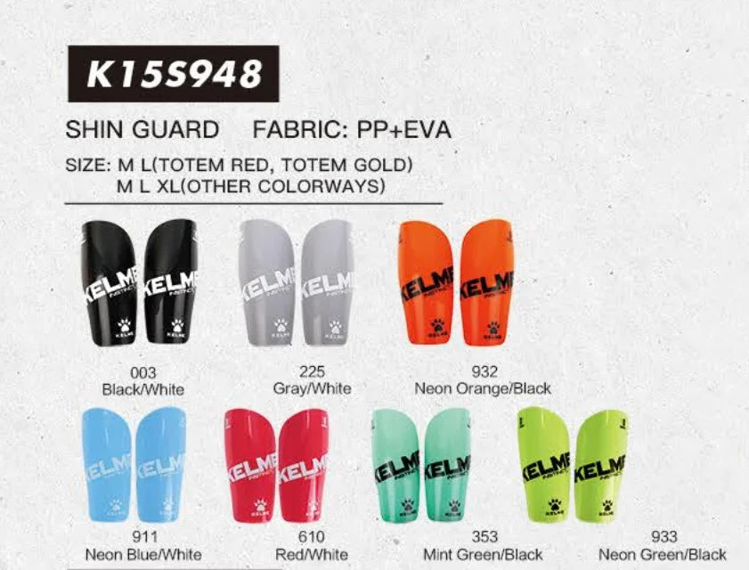KELME Soccer Training Equipment Shin Guard Customized Shin Pad Training Football Team Club Game Soccer Football Equipment-Finds Fit