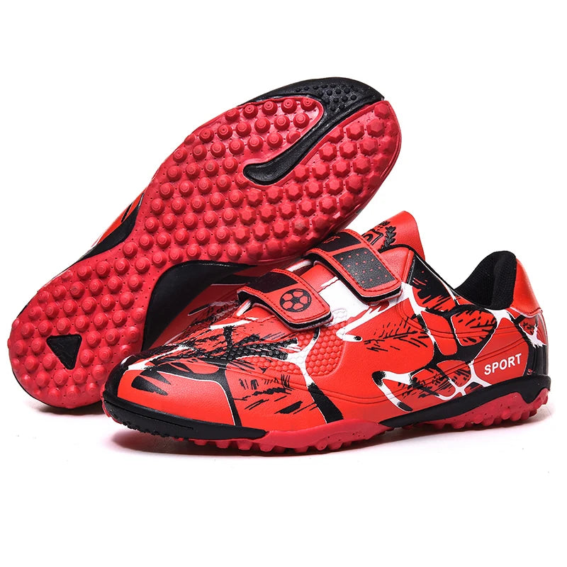 Boys Turf Soccer Shoes Girls Football Cleats Fashion Kids Football Training Trainers Anti Skid Children Football Sports Shoes-Finds Fit