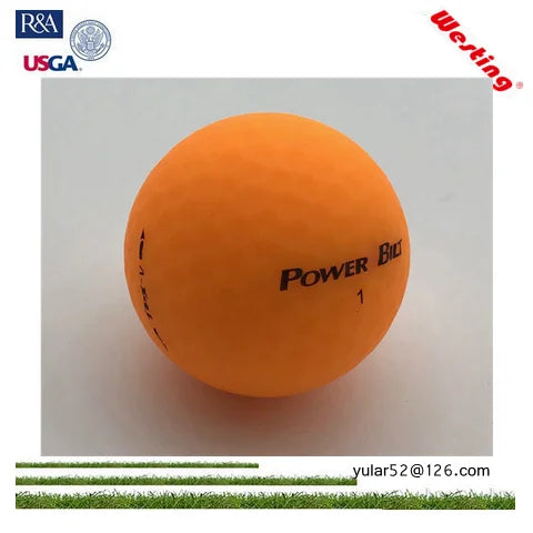 Vivid color tour ball yellow matte golf ball-Finds Fit