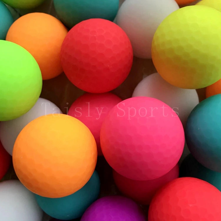 Vivid color tour ball yellow matte golf ball-Finds Fit