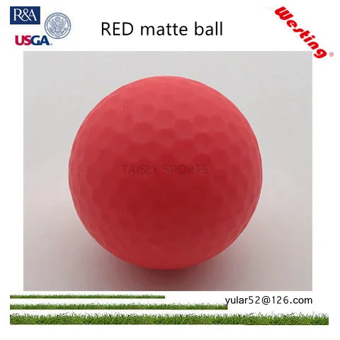 Vivid color tour ball yellow matte golf ball-Finds Fit