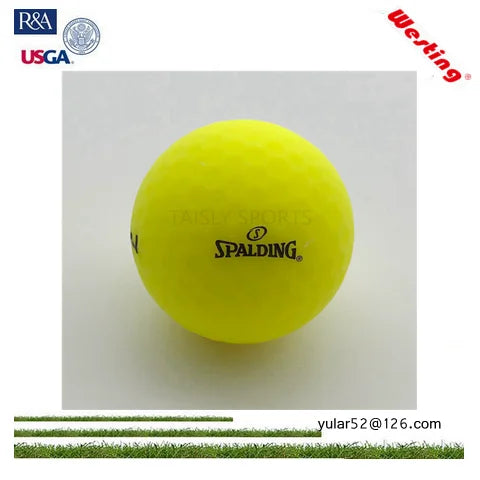 Vivid color tour ball yellow matte golf ball-Finds Fit