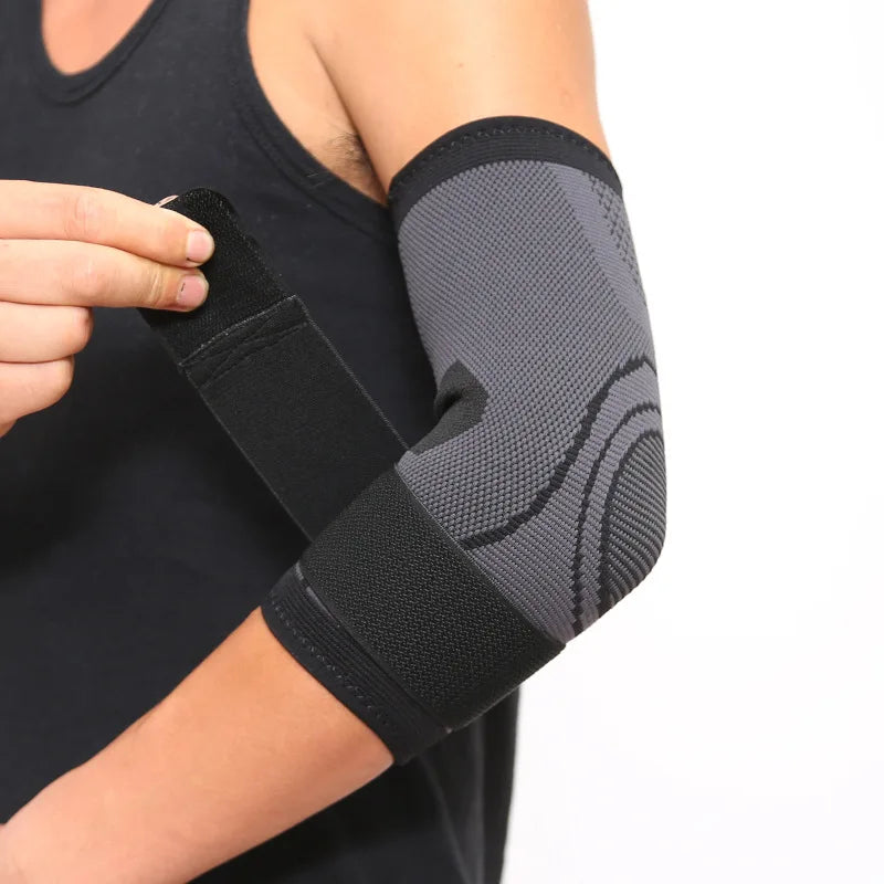 Elastic bandage tennis elbow support protector basketball running volleyball compression adjustable elbow pad brace YPT62-Finds Fit