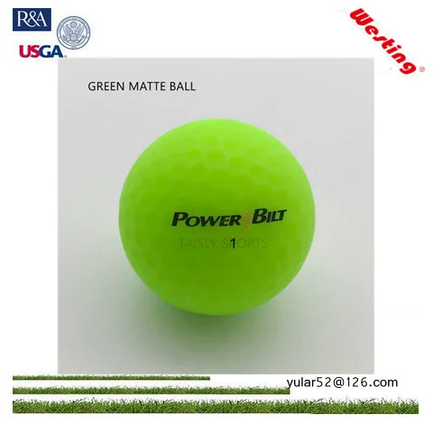 Vivid color tour ball yellow matte golf ball-Finds Fit