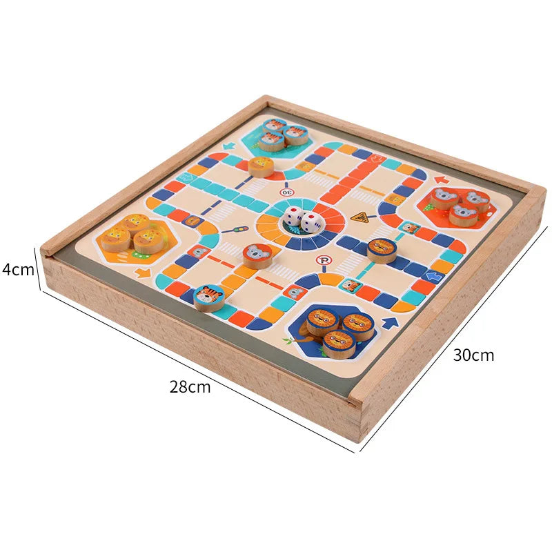 Luxury different Themes of Wooden Chess Board Games Sets for 2 3 or 4 Players-Finds Fit