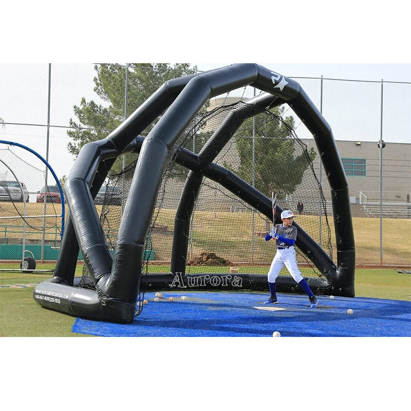 Sport game Baseball batting Cage Inflatable hitting Backstop tent-Finds Fit