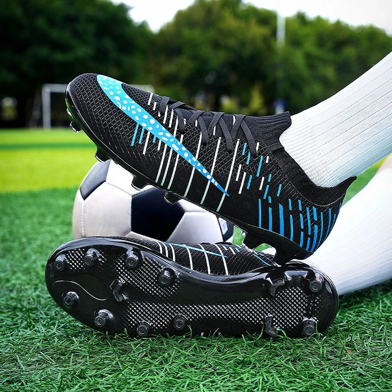 Strip Design Football Shoes-Finds Fit
