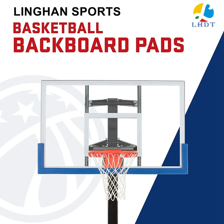 8mm 10mm 12mm Tempered Glass Basketball PU Backboard Padding-Finds Fit