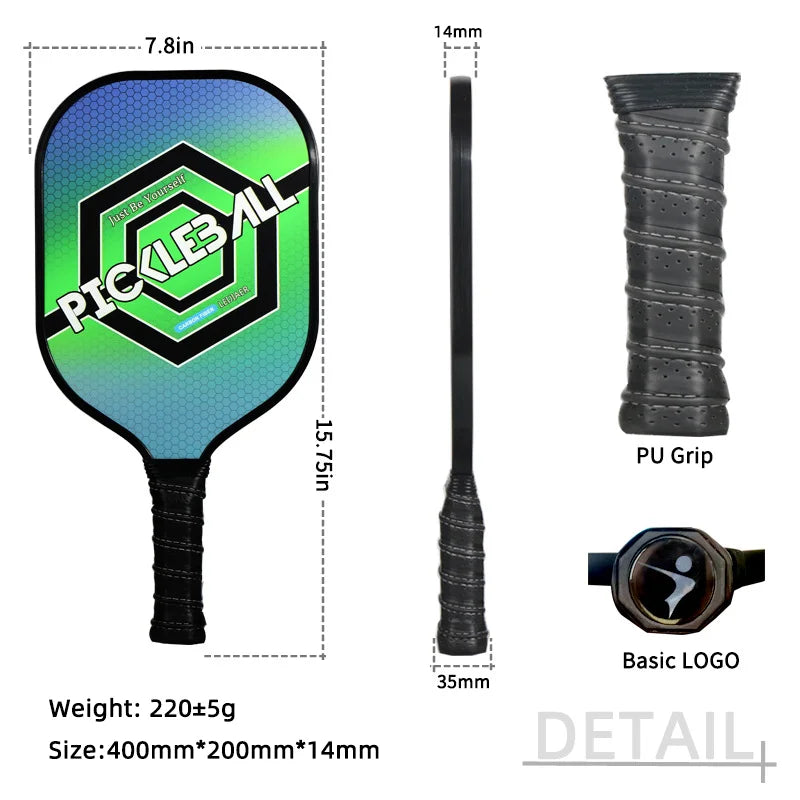 Pickleball Paddles Pro Graphite Pickleball racket Set of 2 Pickleball Racquet-Finds Fit