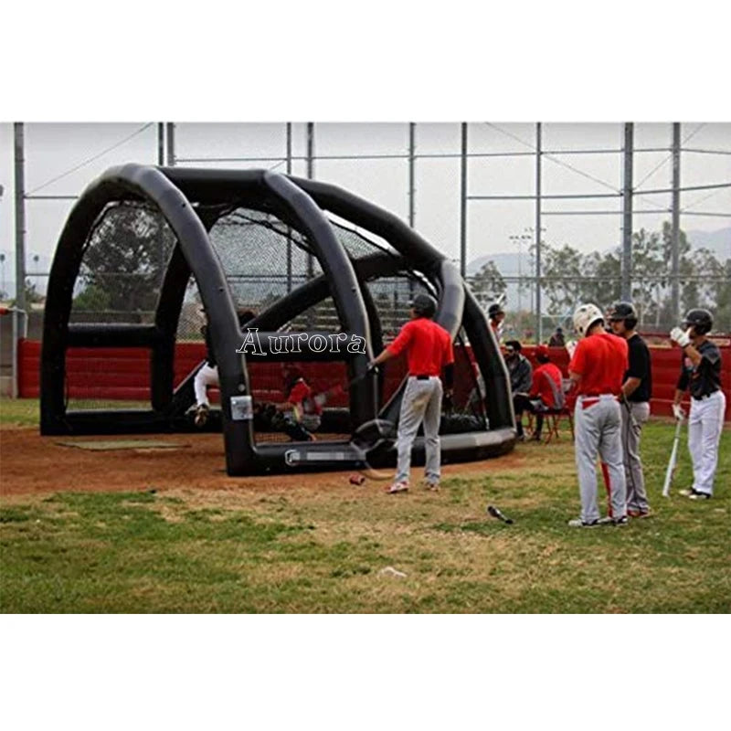 Sport game Baseball batting Cage Inflatable hitting Backstop tent-Finds Fit