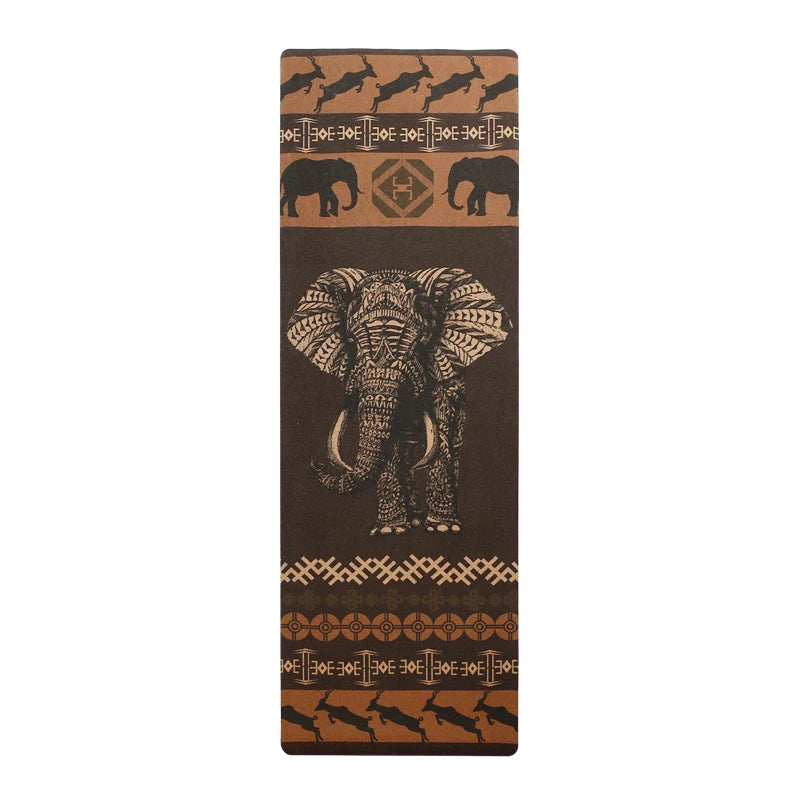 Costume Body Printed Thick Cork Yoga Exercise Mat For Home Gym-Finds Fit
