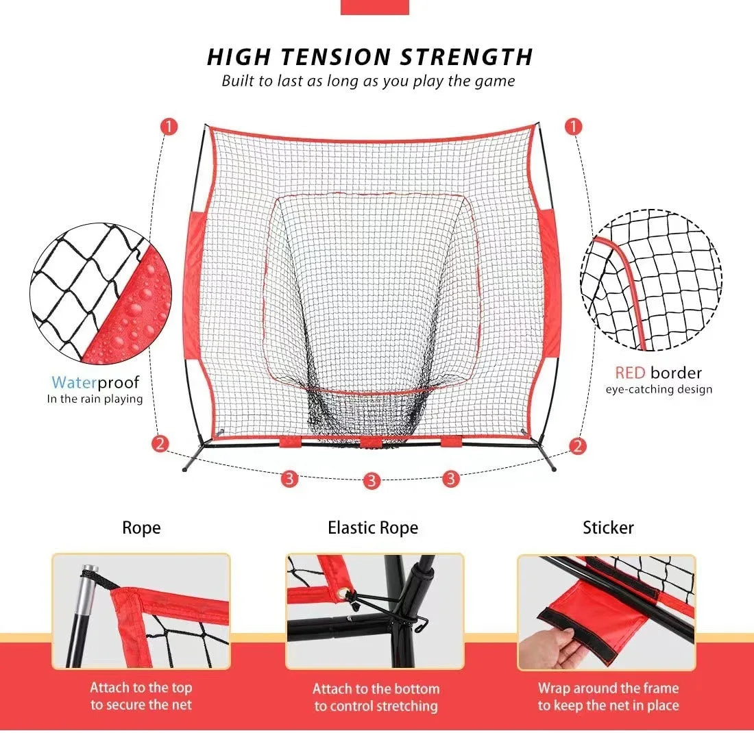7ft Portable Softball hitting practice net baseball hitting net baseball net-Finds Fit