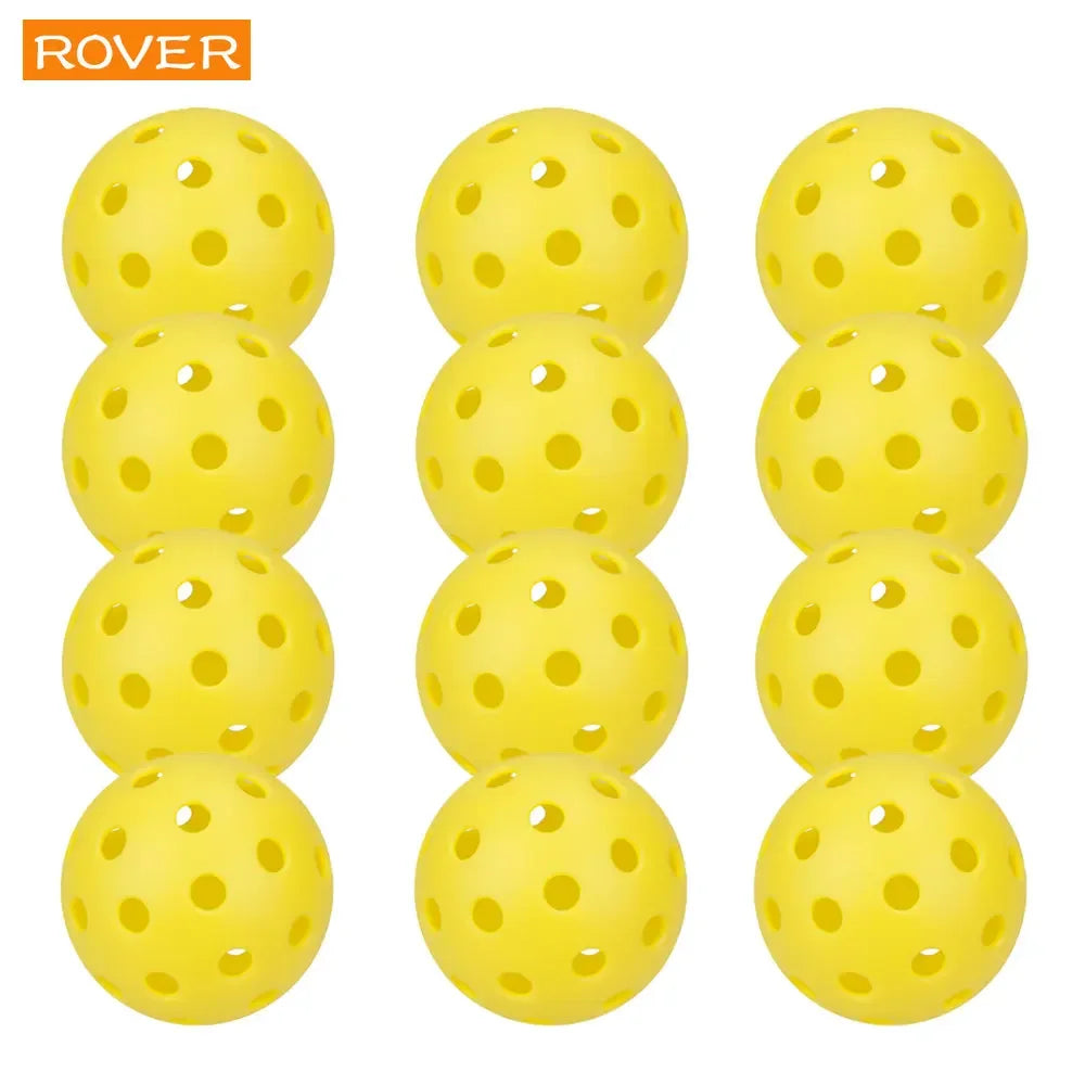 Pickleball 74MM Langlebig 40 Löcher Outdoor 6/12/24Pcs Pickleballs 26g Outdoor für Wettkampf-Pickleball-Packungen