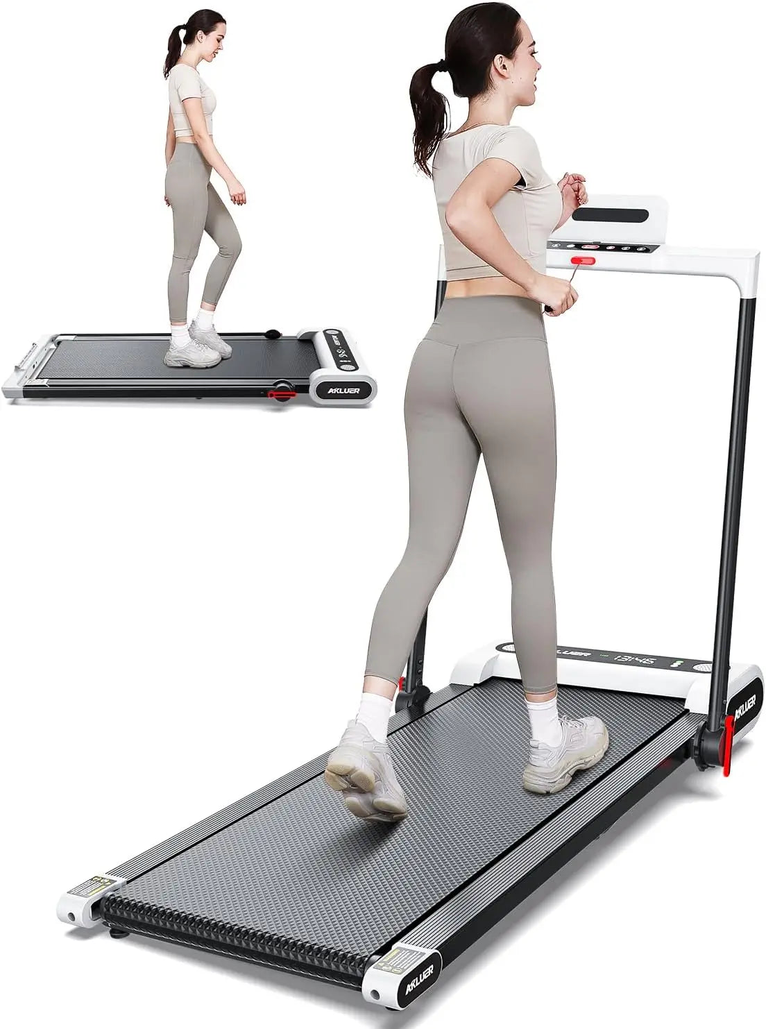 Walking Pad 4 in 1 Treadmill for Home, 2.5HP Under Desk Treadmill with Remote Control, Desk Treadmill up to 3.8 MPH Speed
