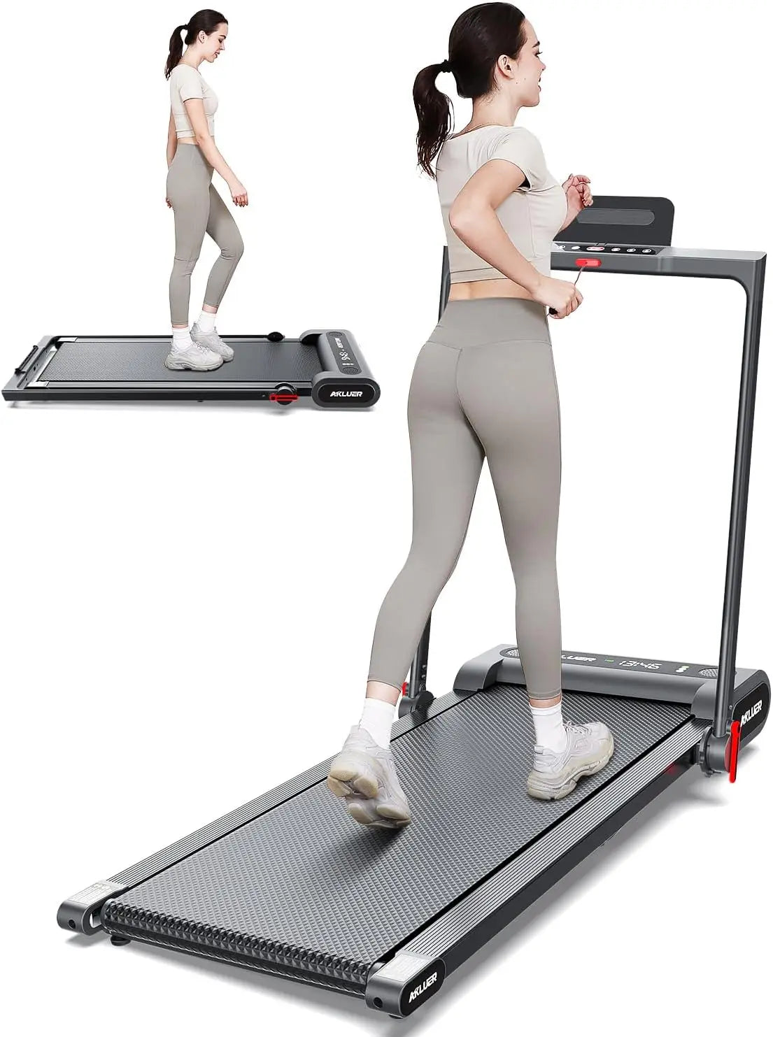 Walking Pad 4 in 1 Treadmill for Home, 2.5HP Under Desk Treadmill with Remote Control, Desk Treadmill up to 3.8 MPH Speed