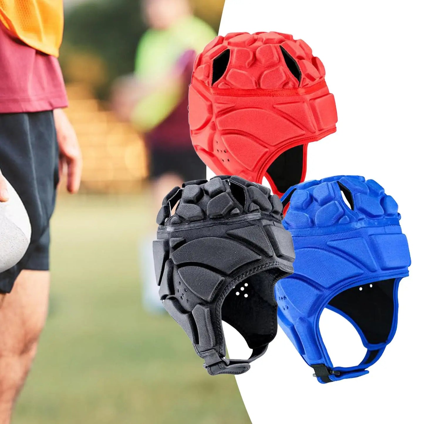 Rugby Helmet Breathable Football Helmet for Pitcher Goalkeeper Helmet Sports-Finds Fit