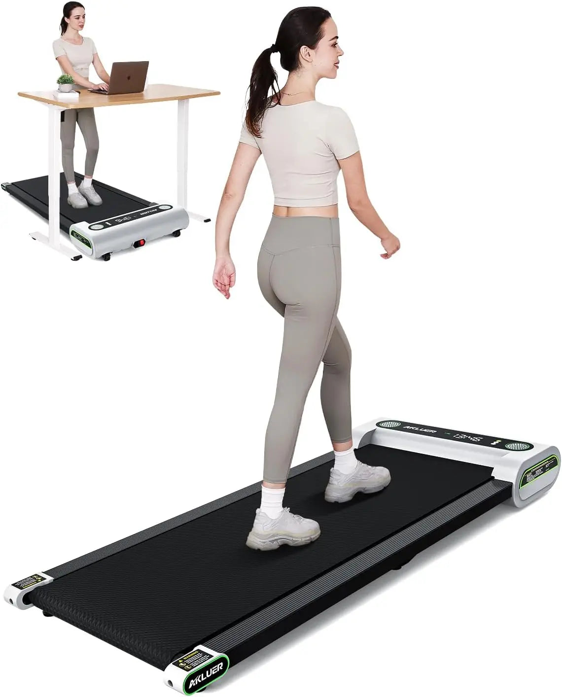 Walking Pad 4 in 1 Treadmill for Home, 2.5HP Under Desk Treadmill with Remote Control, Desk Treadmill up to 3.8 MPH Speed