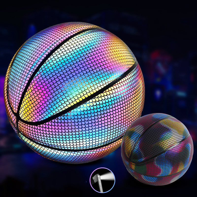 Glowing fluorescent basketball-Finds Fit