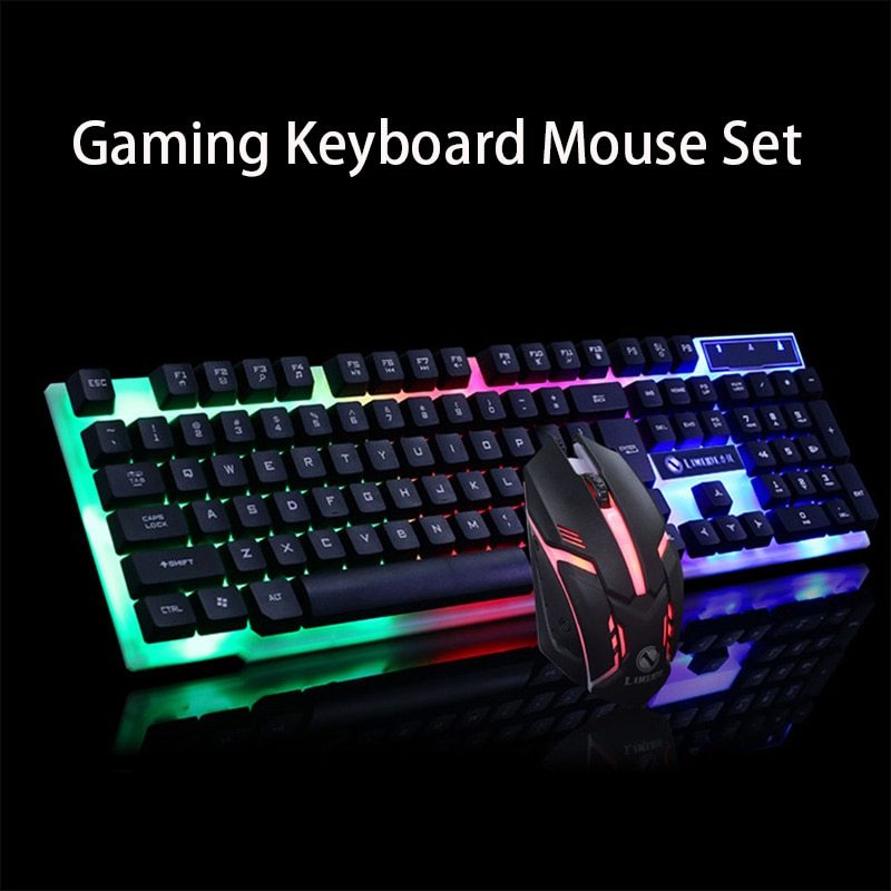 GTX300 Gaming CF LOL Gaming Keyboard Mouse Glowing Set-Finds Fit