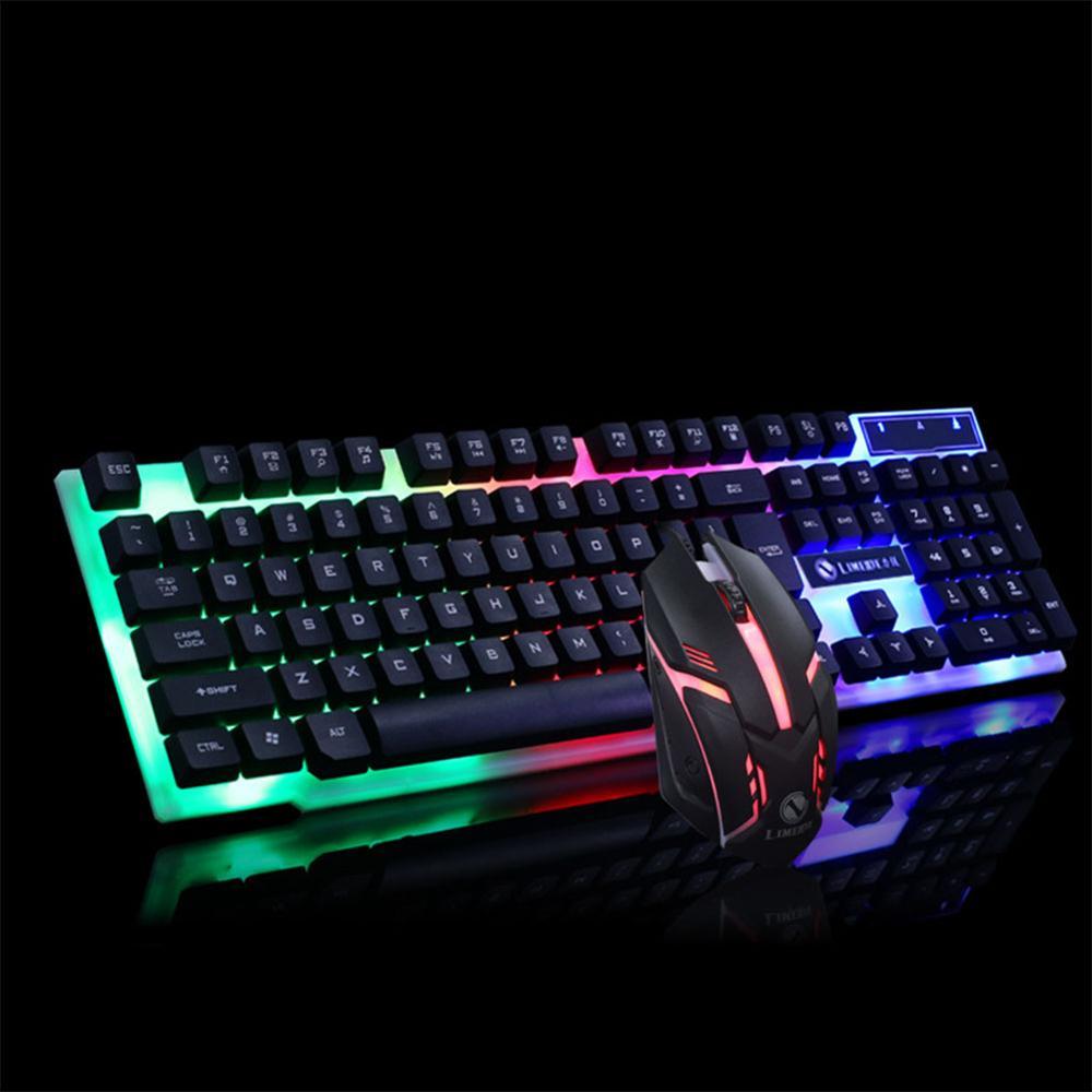 GTX300 Gaming CF LOL Gaming Keyboard Mouse Glowing Set-Finds Fit