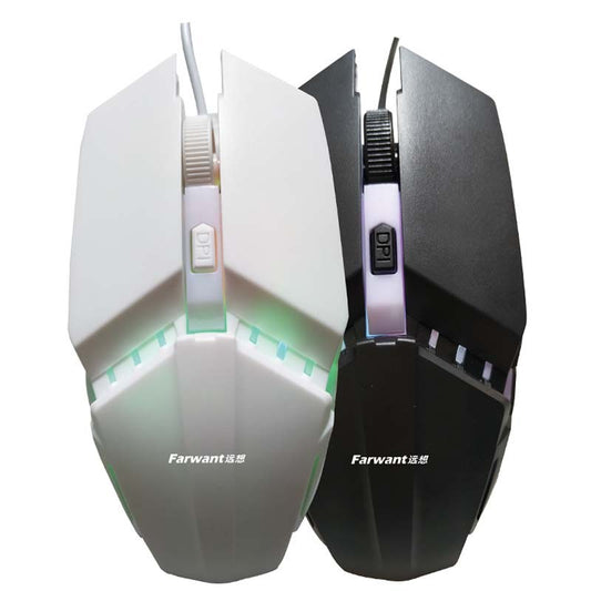 Wired Photoelectric Computer Office Home Gaming Light-Transmitting Mouse-Finds Fit