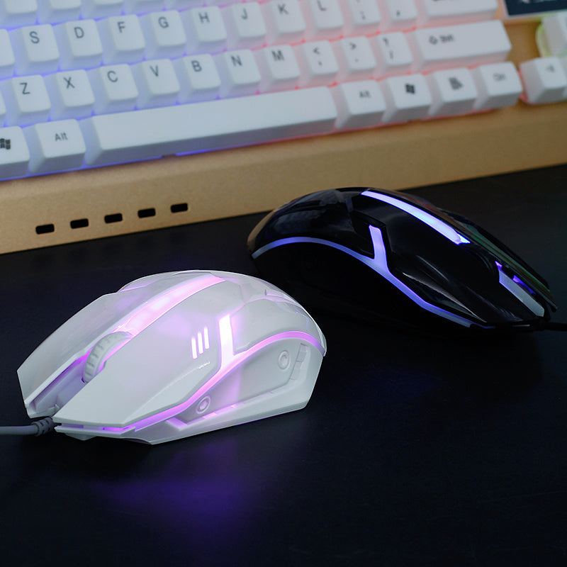 Wired Photoelectric Computer Office Home Gaming Light-Transmitting Mouse-Finds Fit