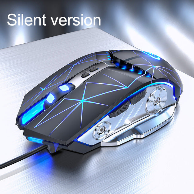 Gaming Mouse Wired Silent Gaming Mechanical Computer Desktop Notebook Office-Finds Fit