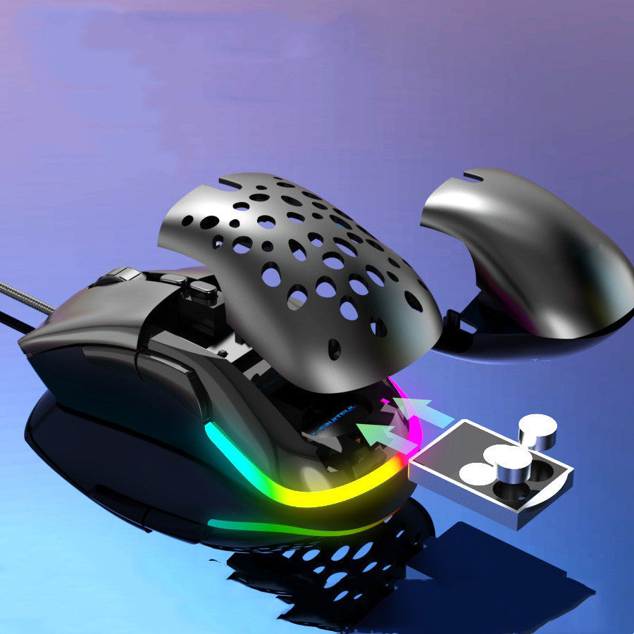 M88 Hollow Wired Wireless Gaming Mouse E-sports Games Computer Accessories-Finds Fit