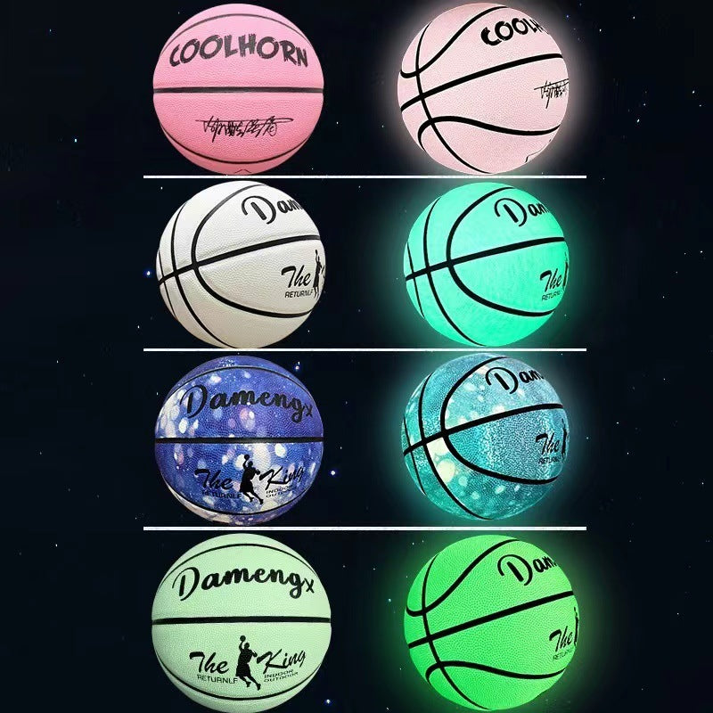 Luminous Luminous Basketball PU Soft Leather Outdoor Wear-resistant And Non-slip-Finds Fit