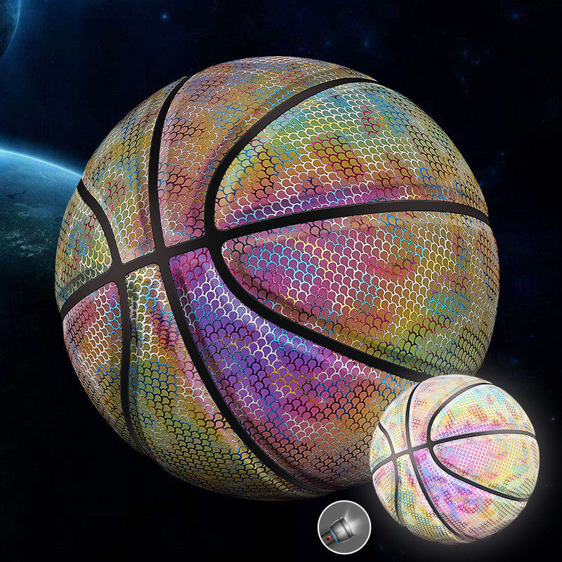 Glowing fluorescent basketball-Finds Fit