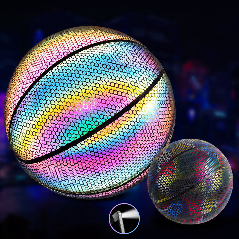 Glowing fluorescent basketball-Finds Fit